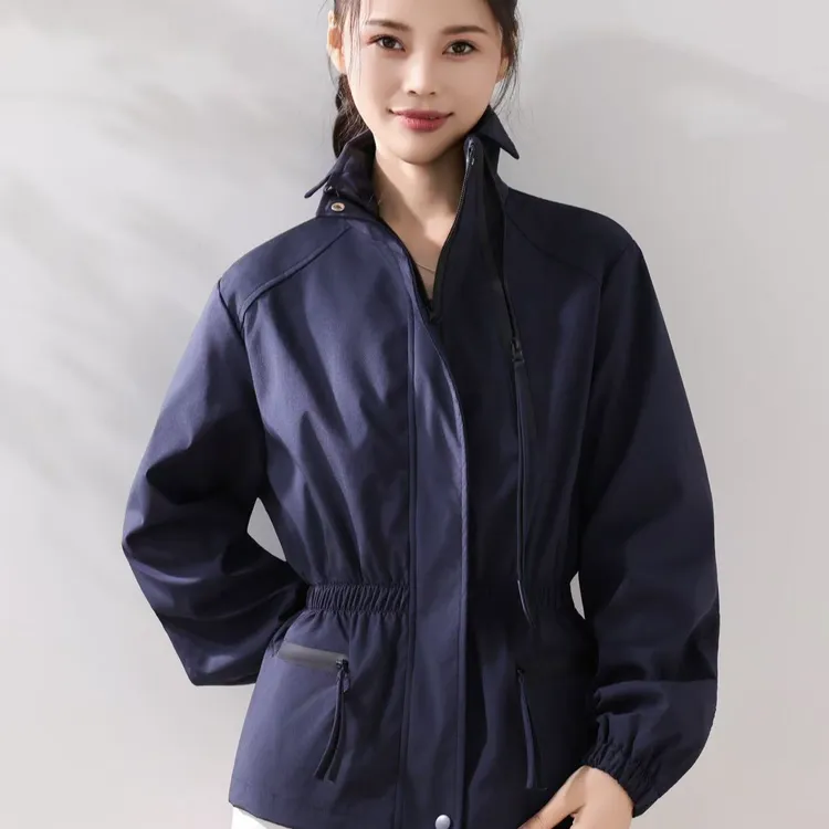 品质升级~精细工艺！明星同款气质女士外套夹克风衣外套冲锋衣958