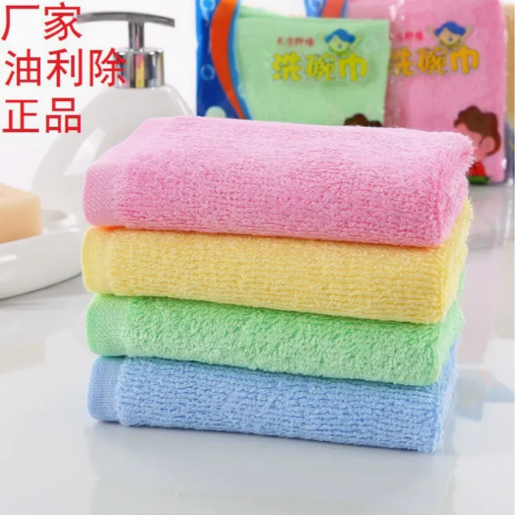 升级款5a级厨房不沾油木纤维油利除去油洗碗巾加厚小抹布吸水碗布