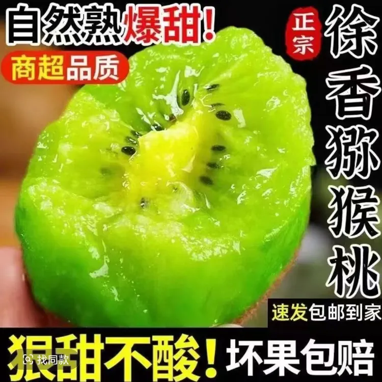 【果园现摘现发】陕西徐香绿心猕猴桃即食新鲜水果奇异果香甜多汁