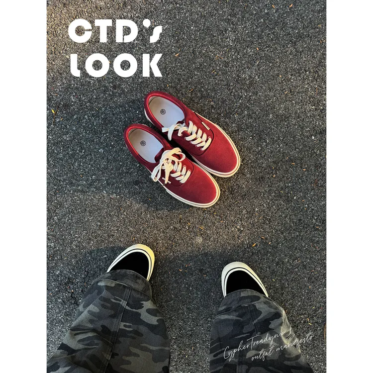 CTD多巴胺日系秋季百搭小众休闲板鞋帆布鞋低帮时尚复古经典系带