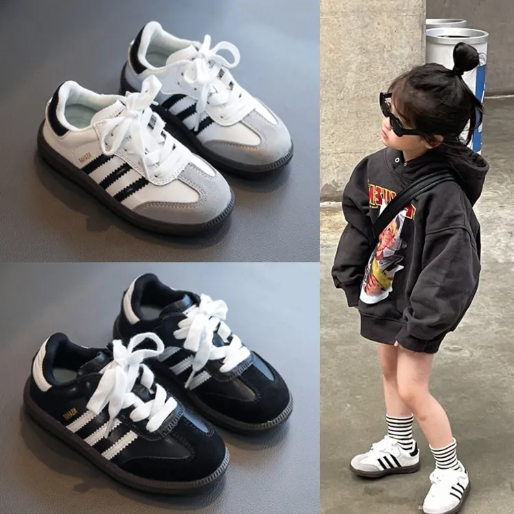 MK&DK女童休闲板鞋2025秋新款儿童德训鞋运动鞋女宝宝阿甘鞋