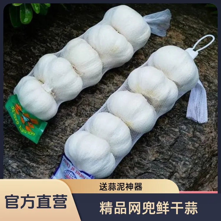 【2025年鲜大蒜】新蒜干蒜精品网兜大蒜超市专供