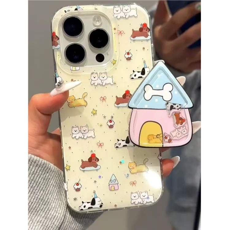 诚星泽插画狗狗猫咪适用苹果手机壳华为vivo小米荣耀oppo红米一加