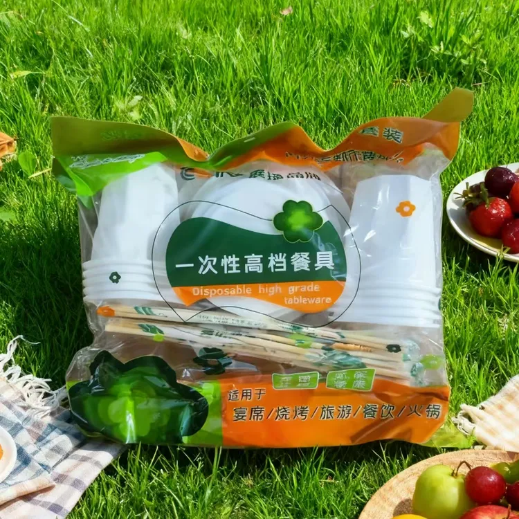 一次性健康环保餐具50件套