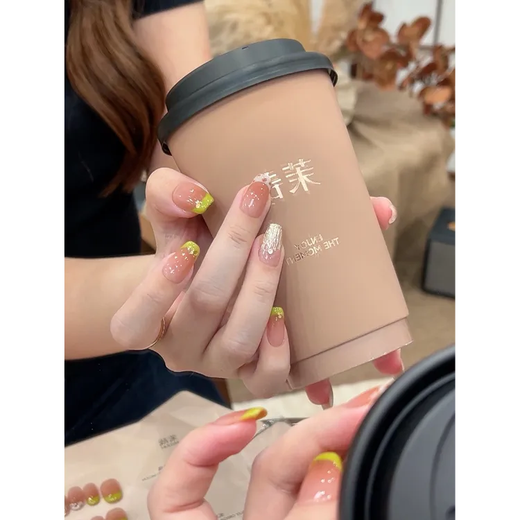 茉哉W【萤火之森】纯手工定制新款美甲拆卸穿戴甲T0574