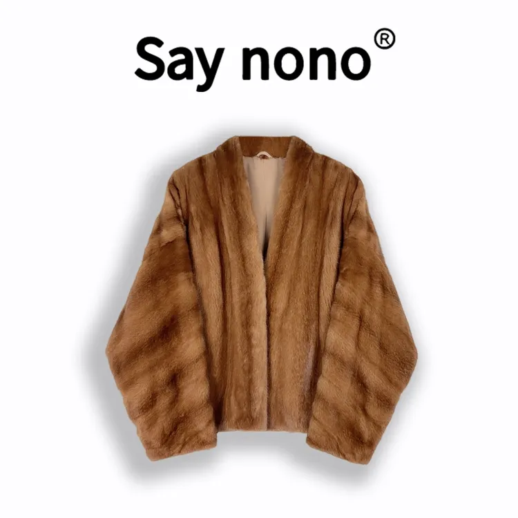 懒猫nono│Saynono 1 轻奢时尚稀有皮水貂皮草女外套WD95915