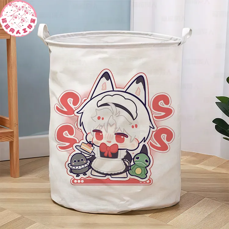 恋与深空同人周边脏衣篓可爱大容量脏衣篮可折叠收纳筒家用高颜值