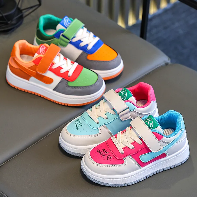 儿童鸳鸯板鞋女童鞋2025春秋男童低帮运动鞋韩版防滑休闲鞋ZH