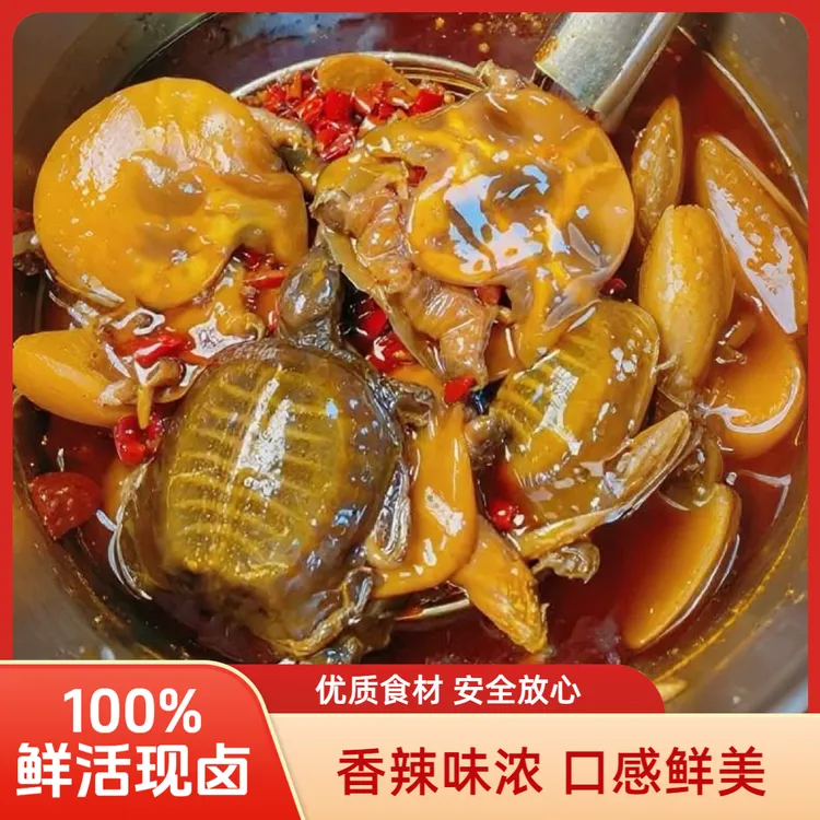 【特惠福利】6-8两鲜活现卤麻辣甲鱼熟食独立真空包装开袋即食