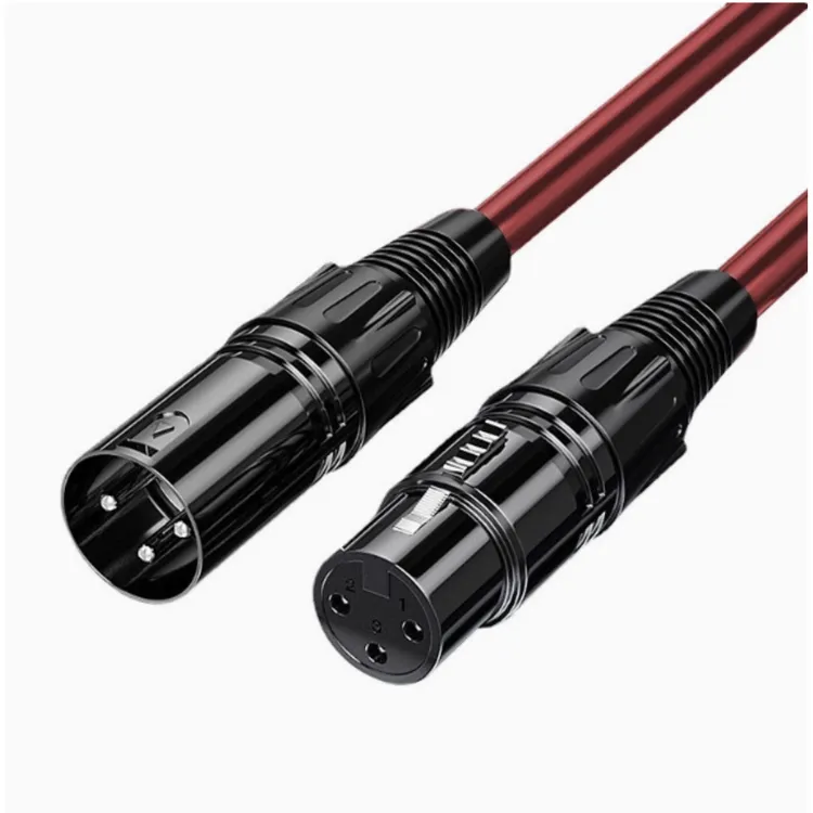 卡农公母线莲花线卡侬母转公转莲花效果器功放连接线调音台音频线