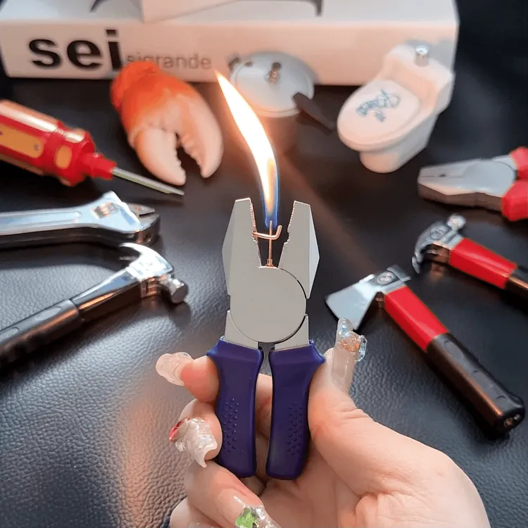 （奇奇怪怪打火机合集）扳手斧头高压锅老虎钳烧水壶千斤顶灭火器