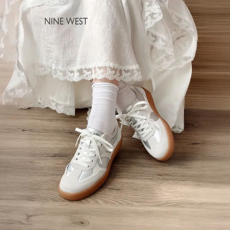 Nine West/玖熙复古德训鞋女款2025秋季休闲鞋阿甘鞋运动板鞋百搭