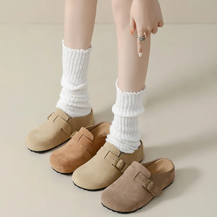 包头厚平底女款软底鞋子女包25百搭内增高勃肯5-7桑坡勃肯秋冬鞋