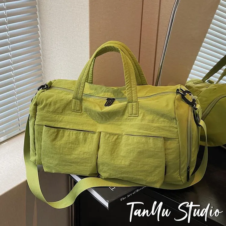 探屿短途旅行包女大容量手提斜挎行李包待产包新款轻便游泳健身包