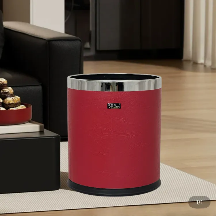 客厅家用简约奢风高档厨房卧室无盖大容量办公室双层垃圾桶