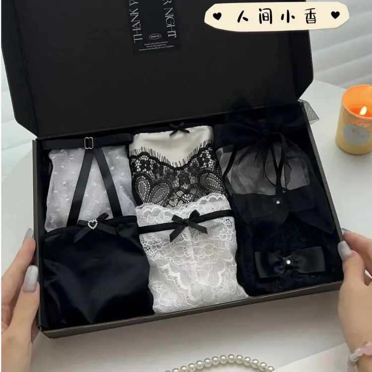 MS COCO 高定6条装*轻奢蕾丝蝴蝶结性感三角裤