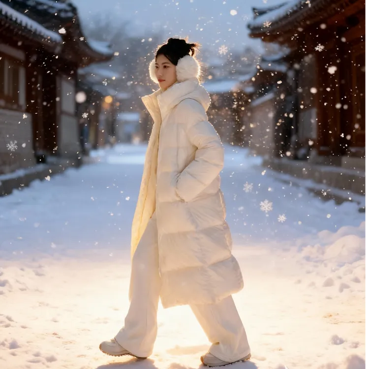 陈都灵|3001大被子羽绒服|森马女冬季长款90绒子2025三防抗静电