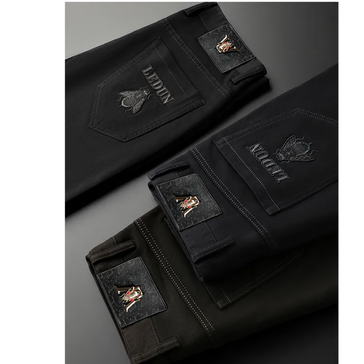 曼库帕娅休闲弹力修身时尚百搭品质秋冬牛仔裤男小脚男士服饰