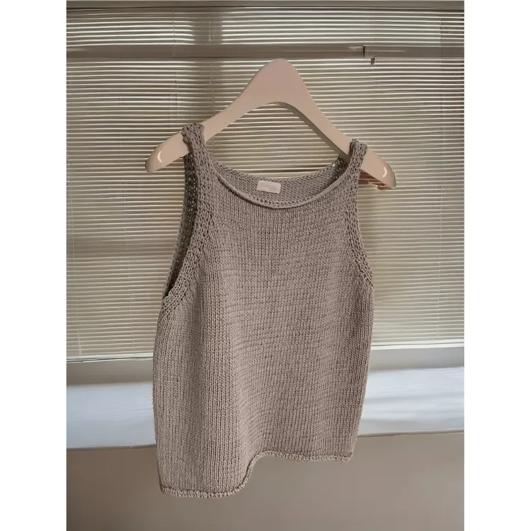 巨推荐，上身绝美！无袖坎肩灰色吊带背心女别致慵懒风显瘦百搭上衣