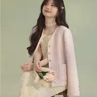 短外套小香风春秋气质小个子短款复古法式秋季时尚百搭宽松#0BT