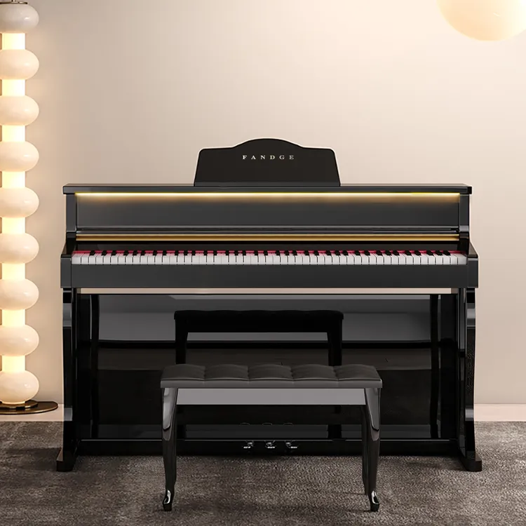 梵蒂格Y07立式88键电钢专业儿童幼师成人家用重锤钢琴厂家直销
