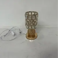 电镀法式耐磨欧式台灯透明氛围灯床头灯白色 FL