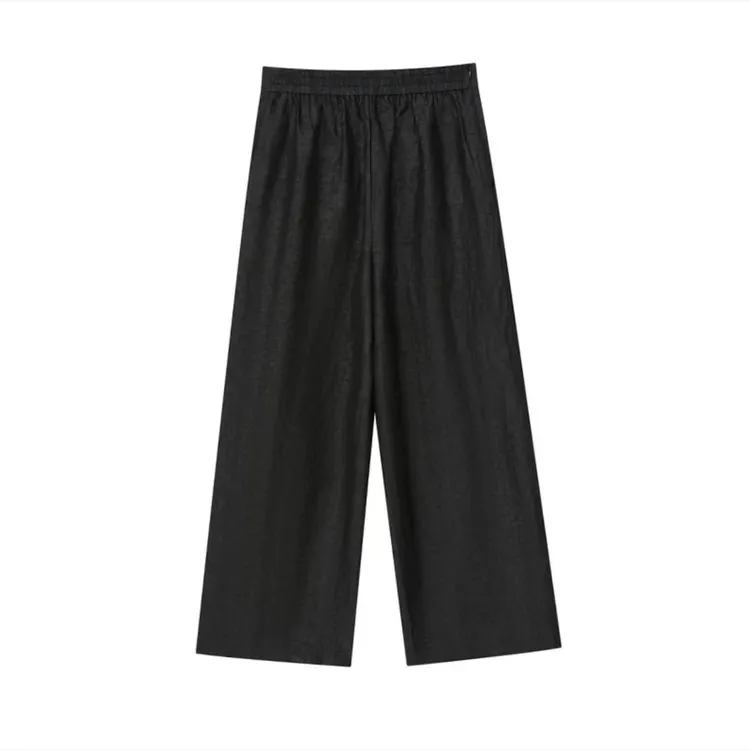 【宸慕】龟裂纹过河泥45姆米香云纱裤25752