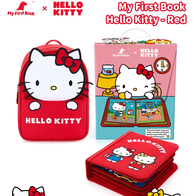 MYFIRSTBOOK联名Hello Kitty多款可选布书婴幼儿早教启蒙绘本礼物