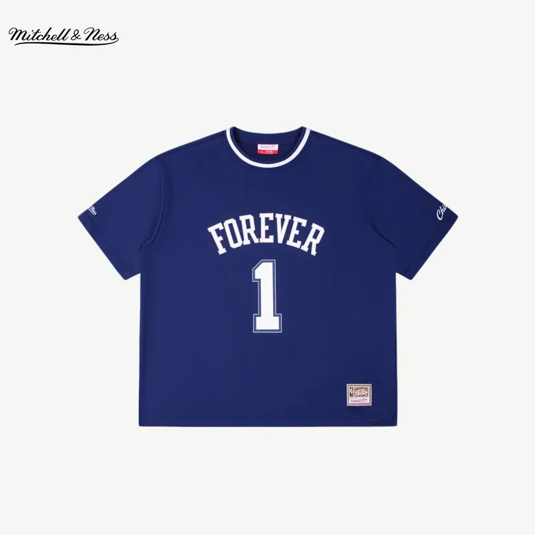 NBA官方MITCHELL & NESS罗斯球衣退役仪式Forever系列公牛短袖T