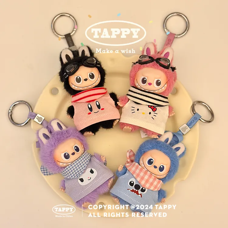 挞皮Tappy原创小鼻噶卡通背心4.0Labubu第四代mini拉布布手工娃衣