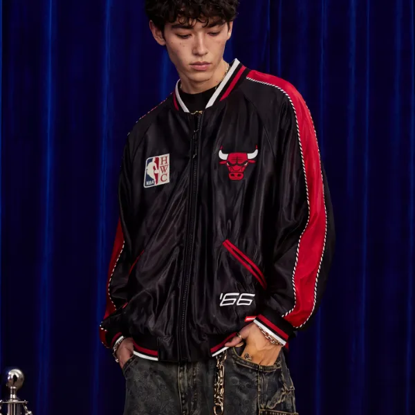 SPRAYGROUND I NBA HWC联名系列鲨鱼嘴夹克复古美式JM NE231140