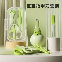 婴儿指甲钳新生儿专用宝宝指甲剪安全防夹肉护理套装用品