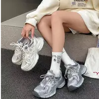 欧货老爹鞋女2025新款春季百搭圆头网布透气休闲运动鞋潮9909-5