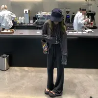 【YOU】悠哉筷子腿 巨显瘦早秋高弹奶柔质地软糯垂感微喇裤   81001