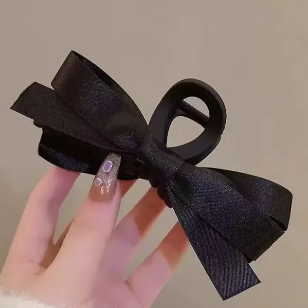 赫本风蝴蝶结抓夹13cm