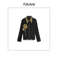 【FUNANI】 轻奢法式高级感重工原创设计感  上衣X2530303A