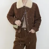 【小钱总】正绒皮鹅绒服外套 毛领可拆卸-YRF H23-161-1短款羽绒服