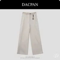 DACPAN-“心动返航”腰头烫钻吊坠羊毛西裤 2025/盼·PP 2896