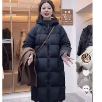 NIFEI/妮飞百搭新款羽绒服外套女连帽长款25-02