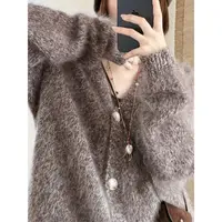不锈钢贝壳项链 【唐悠悠mgdm】手工编织巴洛克贝壳琉璃项链可调节