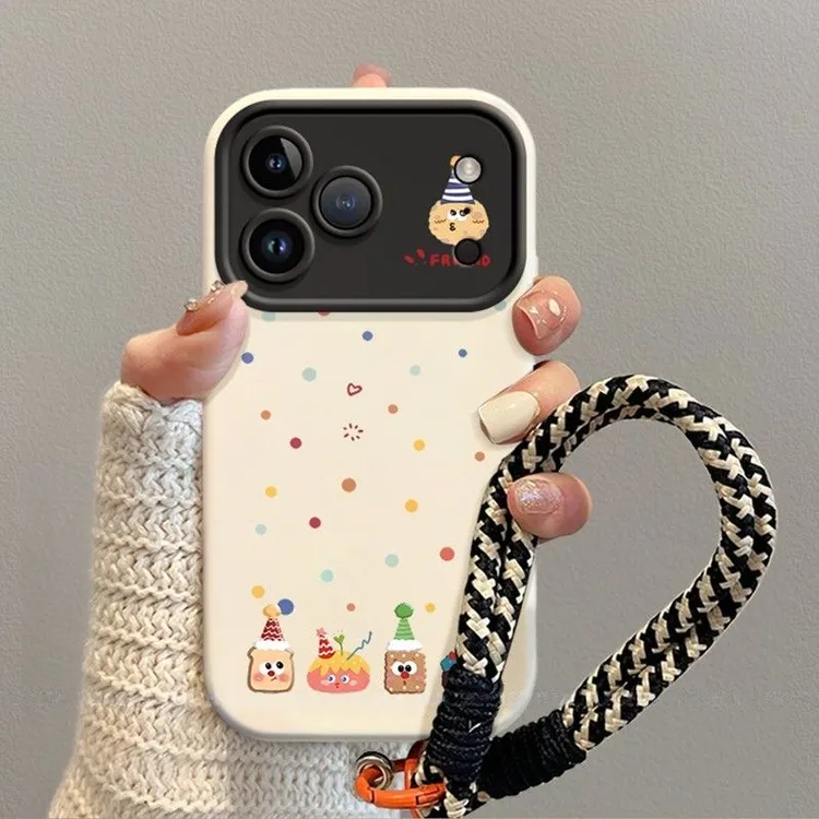 五个饼干适用苹果17Promax手机壳iPhone16大视窗15磨砂14全包13软