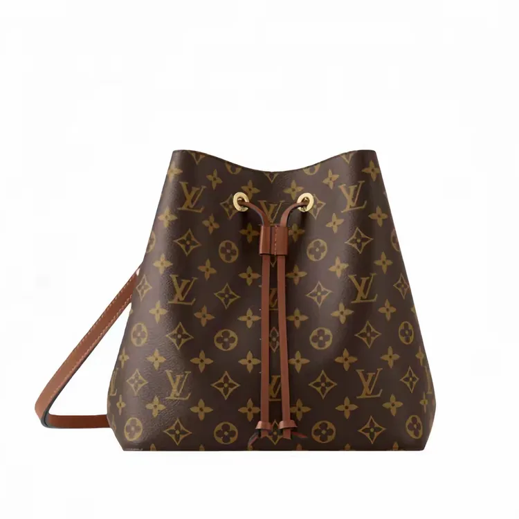 99新 LouisVuitton/路易威登 焦糖色水桶包/手拎腋下包斜挎包/x