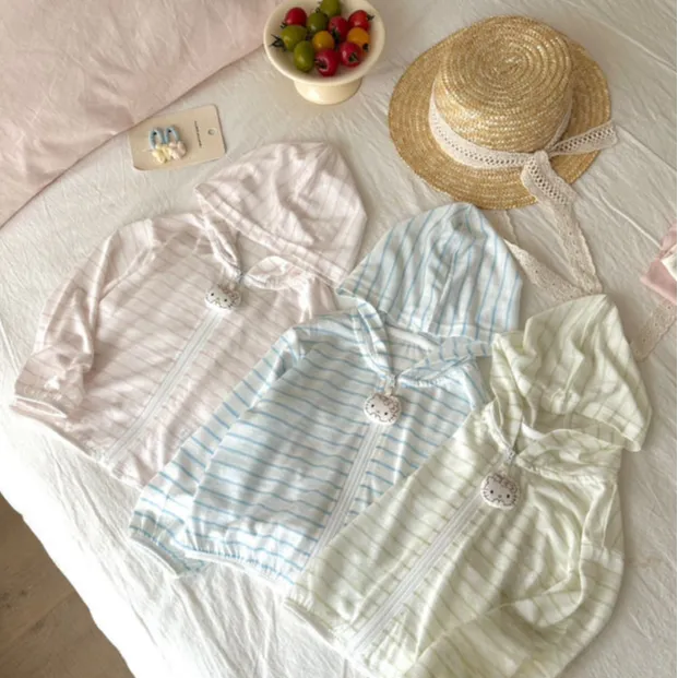 印花 夏季女普通外套女童上衣透气宝宝宽松 防晒衣女童薄外套