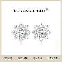 实验室培育钻石【魏凡舒粉丝专享】实验室培育钻石18K金太阳花耳钉