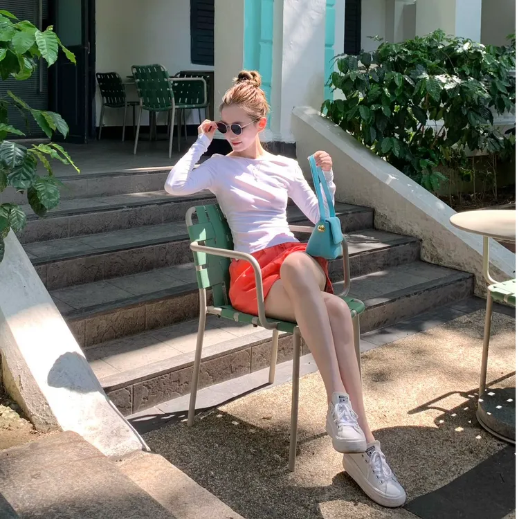 2025夏季新款时尚套装气质显瘦设计感外穿长袖上衣性感辣妹短裤女