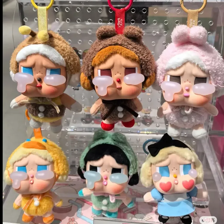 哭娃可爱搪胶毛绒布偶公仔盲盒-000