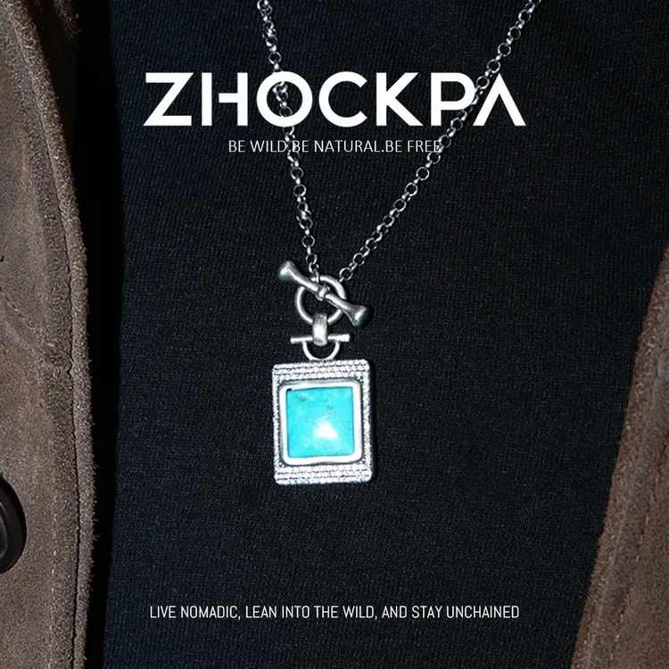 吊坠925银 zhockpa 游牧链 NomadLink 野牦牛纯银小众设计