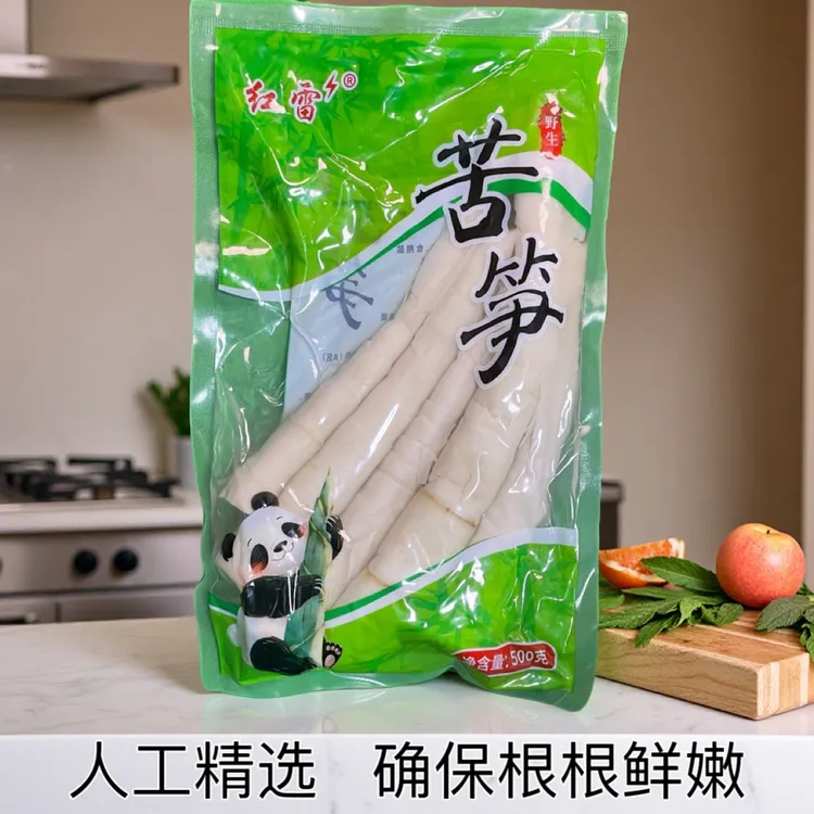 福建南平野生苦笋尖红雷开胃低卡低脂竹笋独立包装