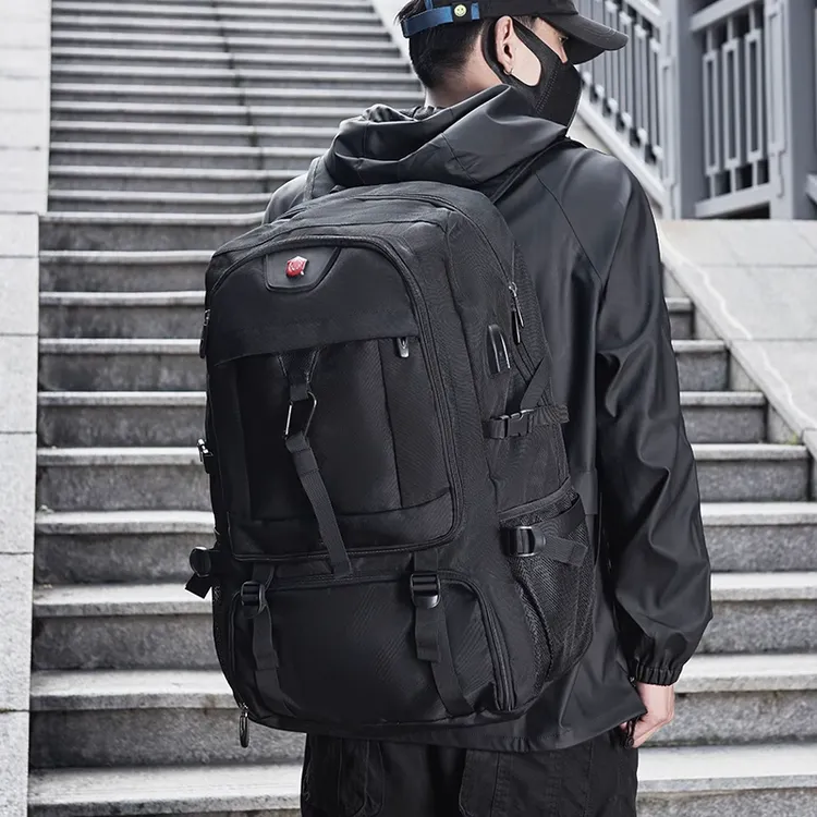 旅行包男超大容量户外登山防水电脑双肩包书包旅游特大号行李背包