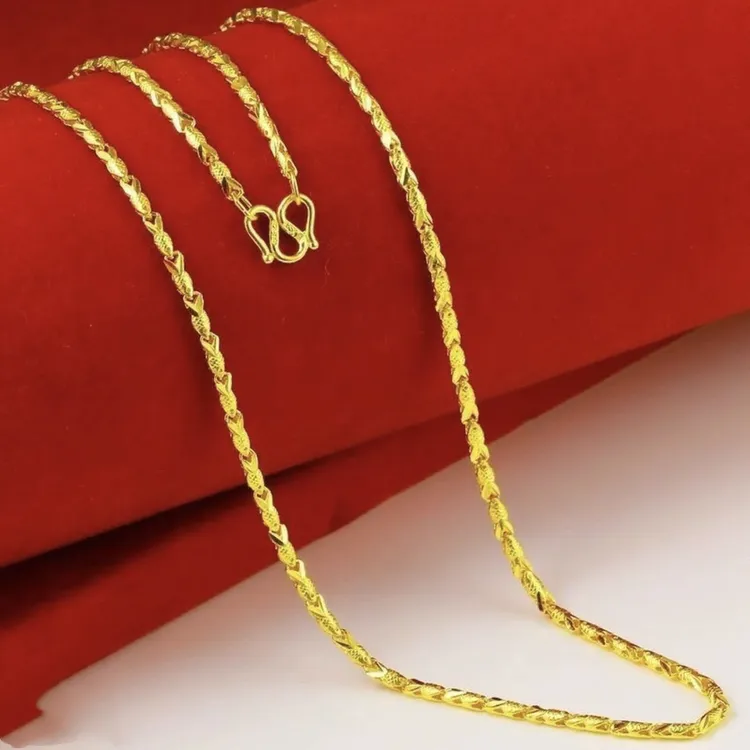 时尚精美百搭小鱼素链项链